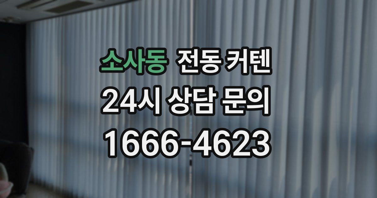 소사동 전동 커텐