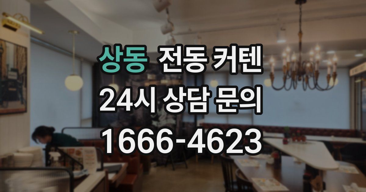 상동 전동 커텐