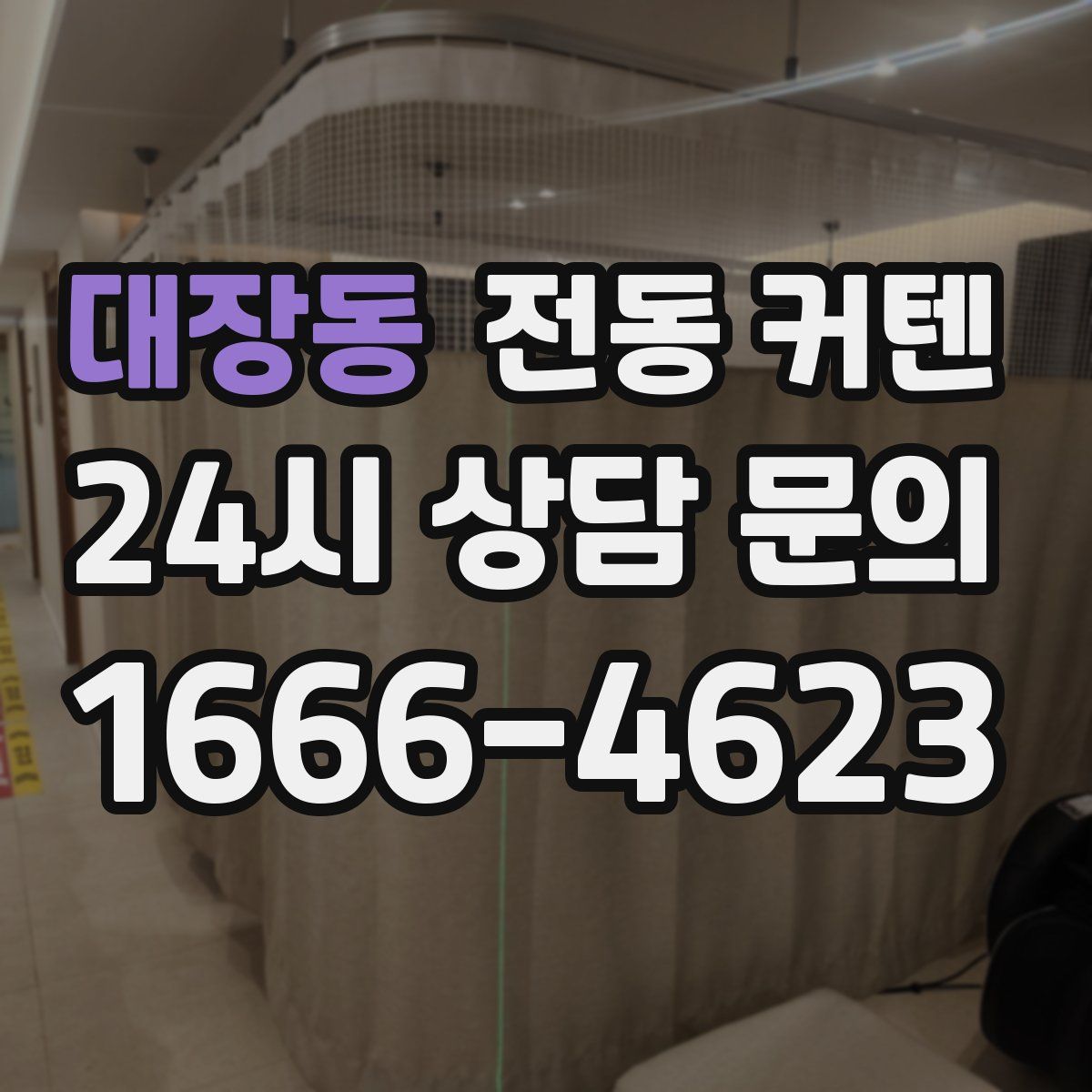 대장동 전동 커텐