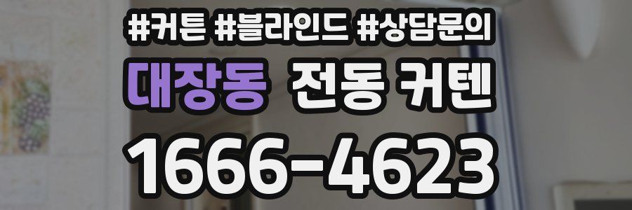 대장동 전동 커텐