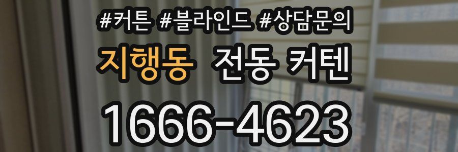 지행동 전동 커텐