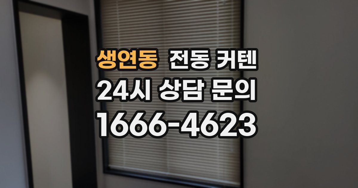 생연동 전동 커텐