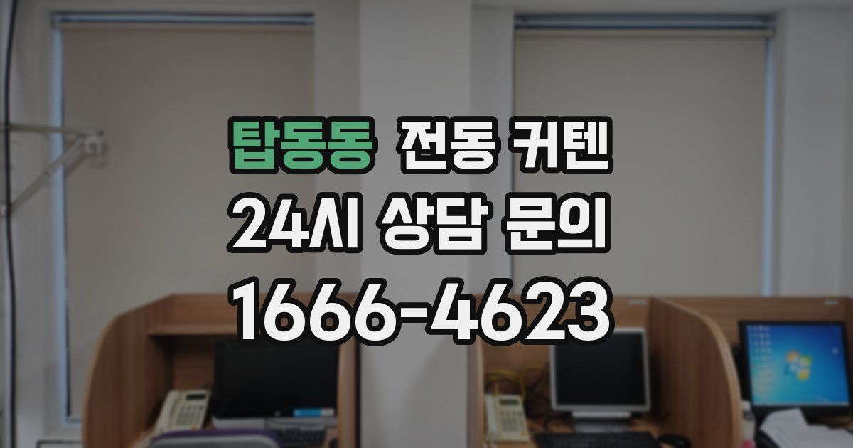 탑동동 전동 커텐