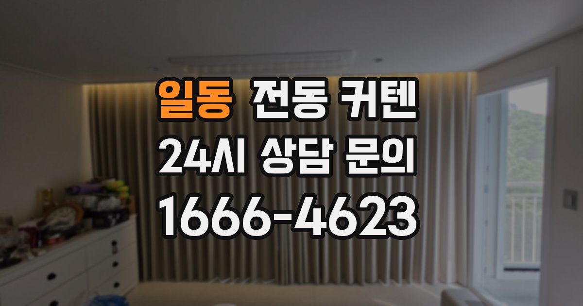 일동 전동 커텐