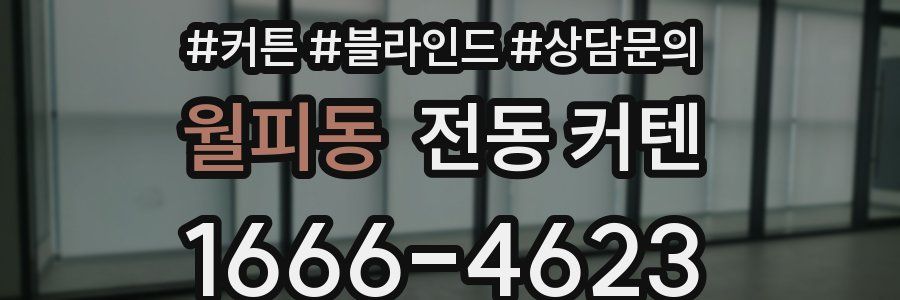 월피동 전동 커텐