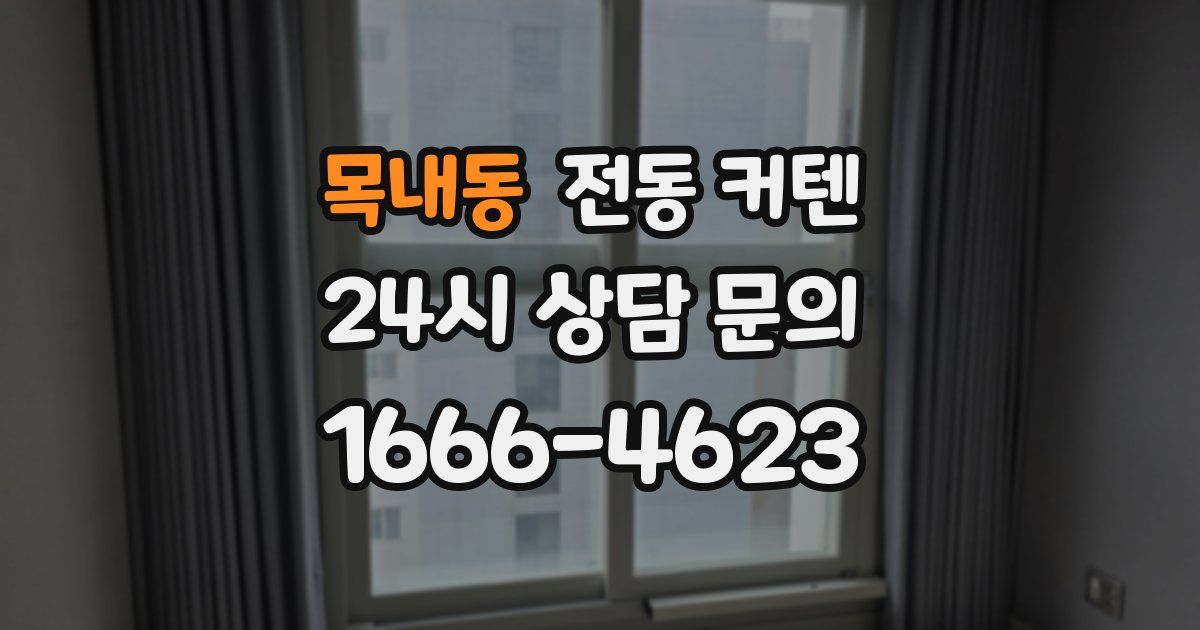 목내동 전동 커텐