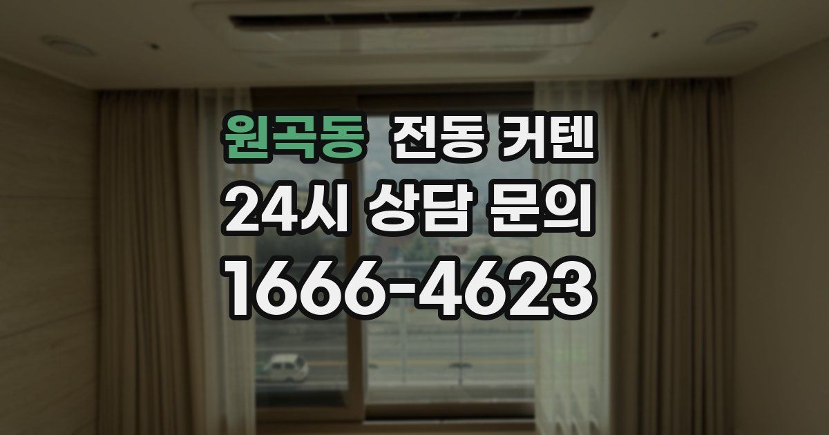 원곡동 전동 커텐