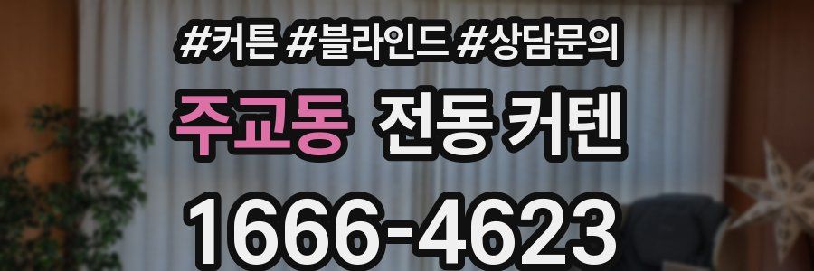 주교동 전동 커텐