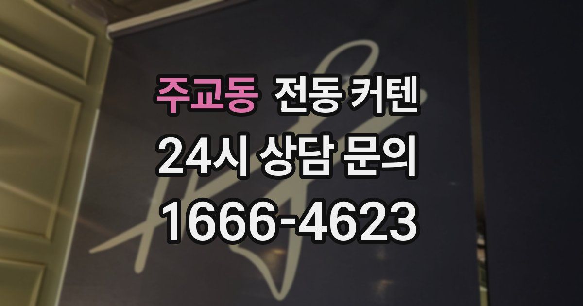 주교동 전동 커텐