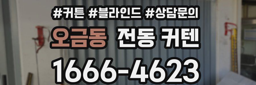 오금동 전동 커텐