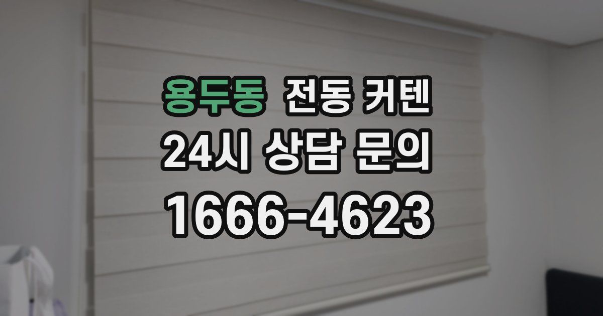 용두동 전동 커텐