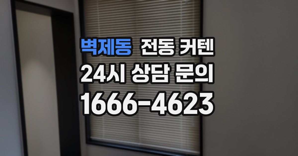 벽제동 전동 커텐