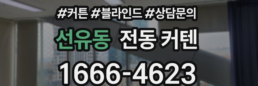 선유동 전동 커텐