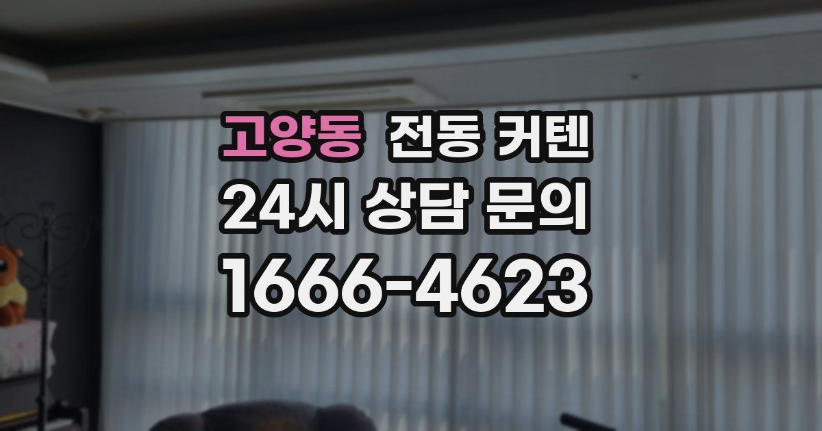 고양동 전동 커텐