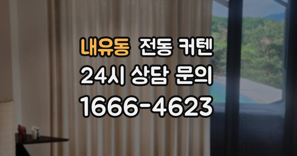 내유동 전동 커텐