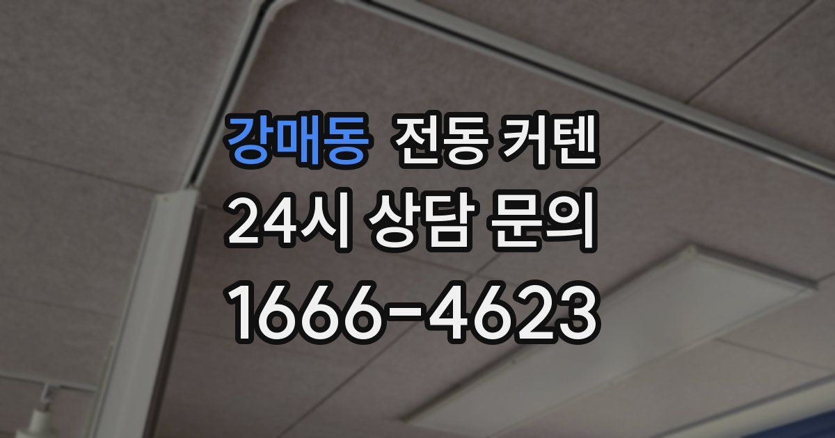강매동 전동 커텐