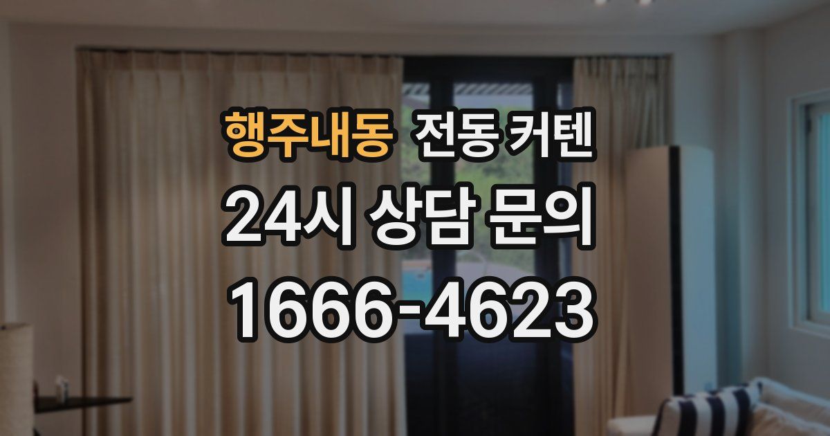 행주내동 전동 커텐