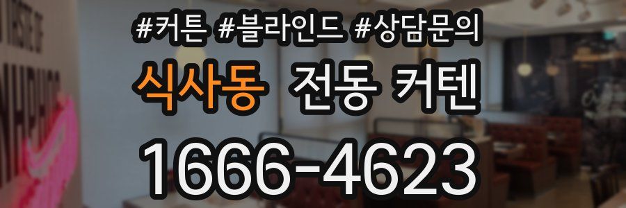 식사동 전동 커텐