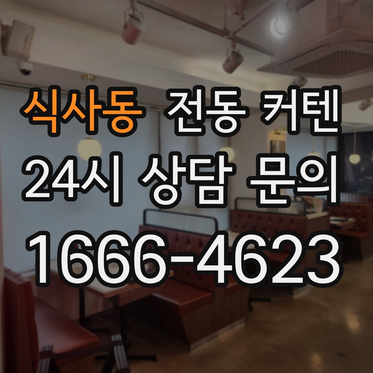 식사동 전동 커텐