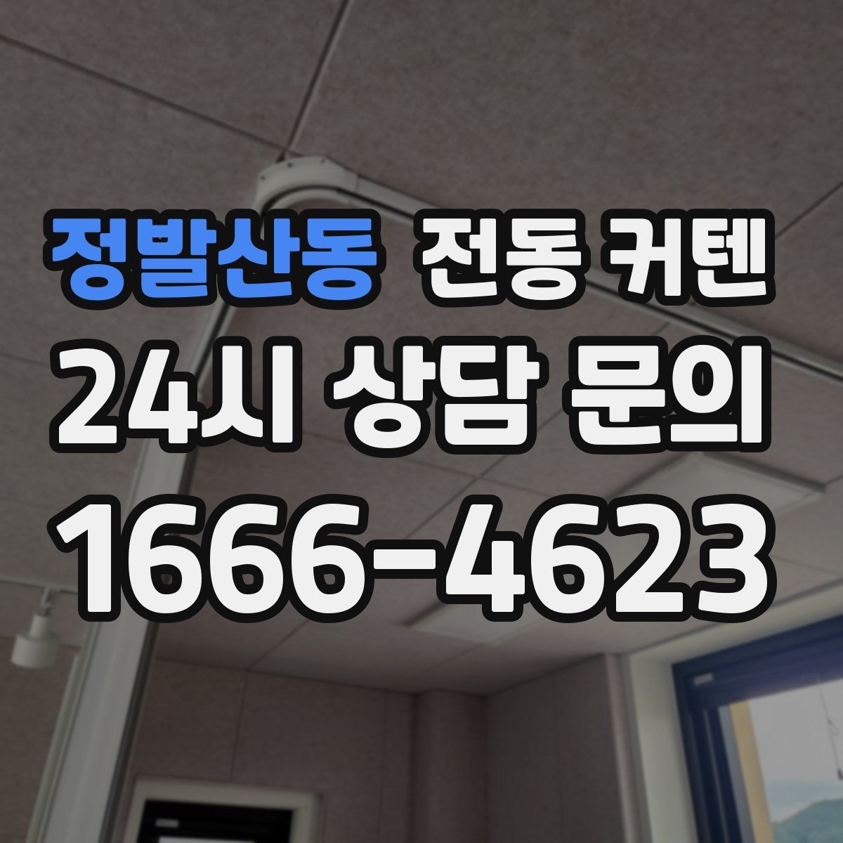 정발산동 전동 커텐