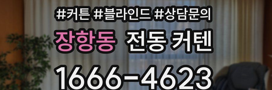 장항동 전동 커텐