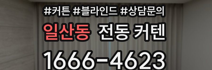 일산동 전동 커텐