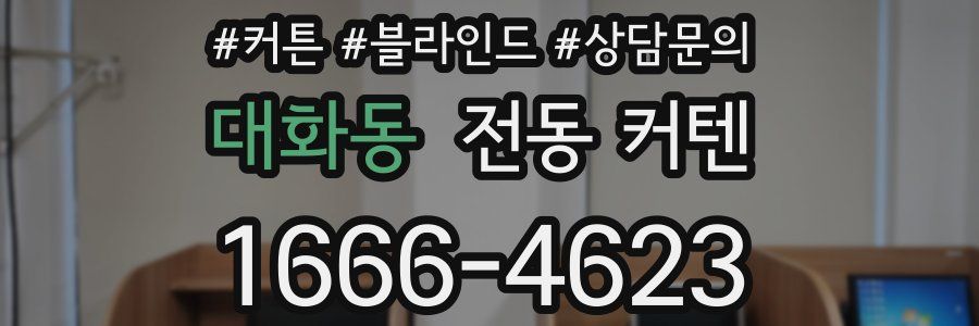 대화동 전동 커텐
