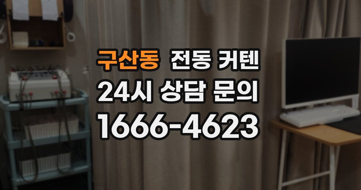 구산동 전동 커텐