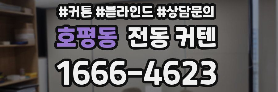 호평동 전동 커텐