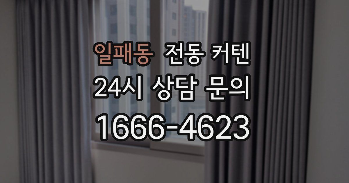 일패동 전동 커텐