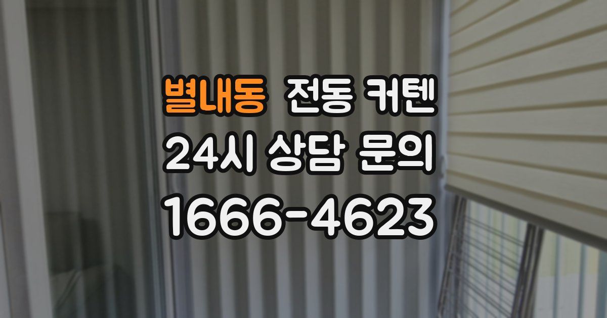 별내동 전동 커텐