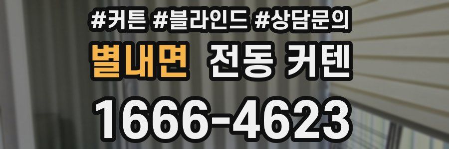 별내면 전동 커텐