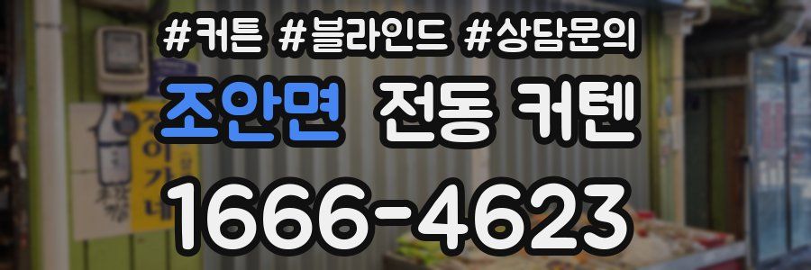 조안면 전동 커텐