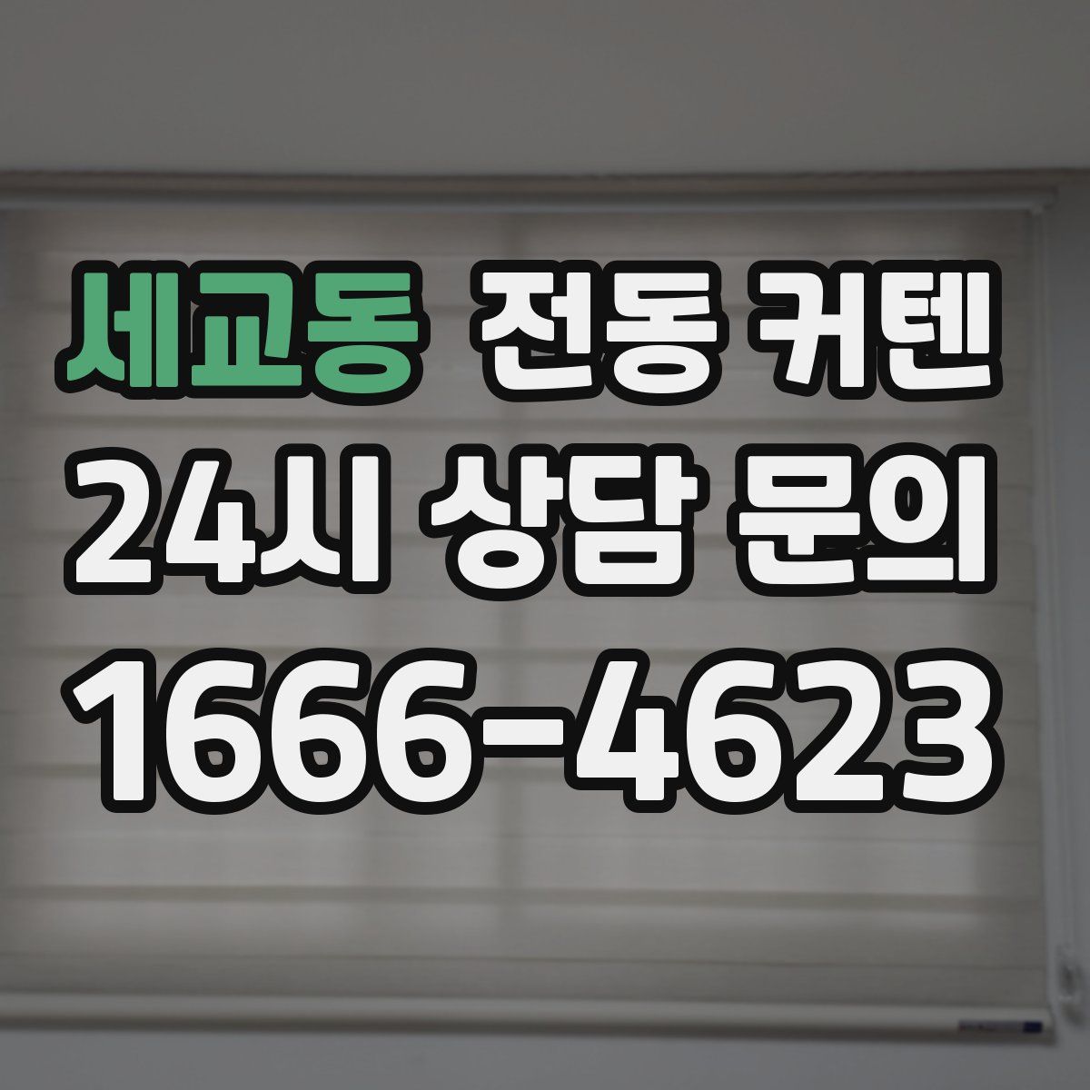 세교동 전동 커텐