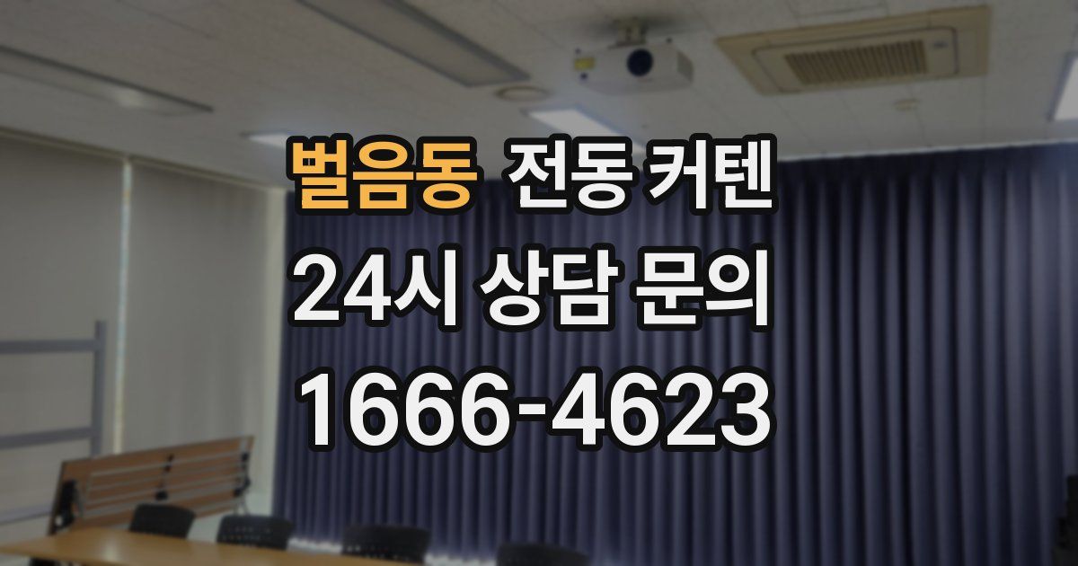 벌음동 전동 커텐