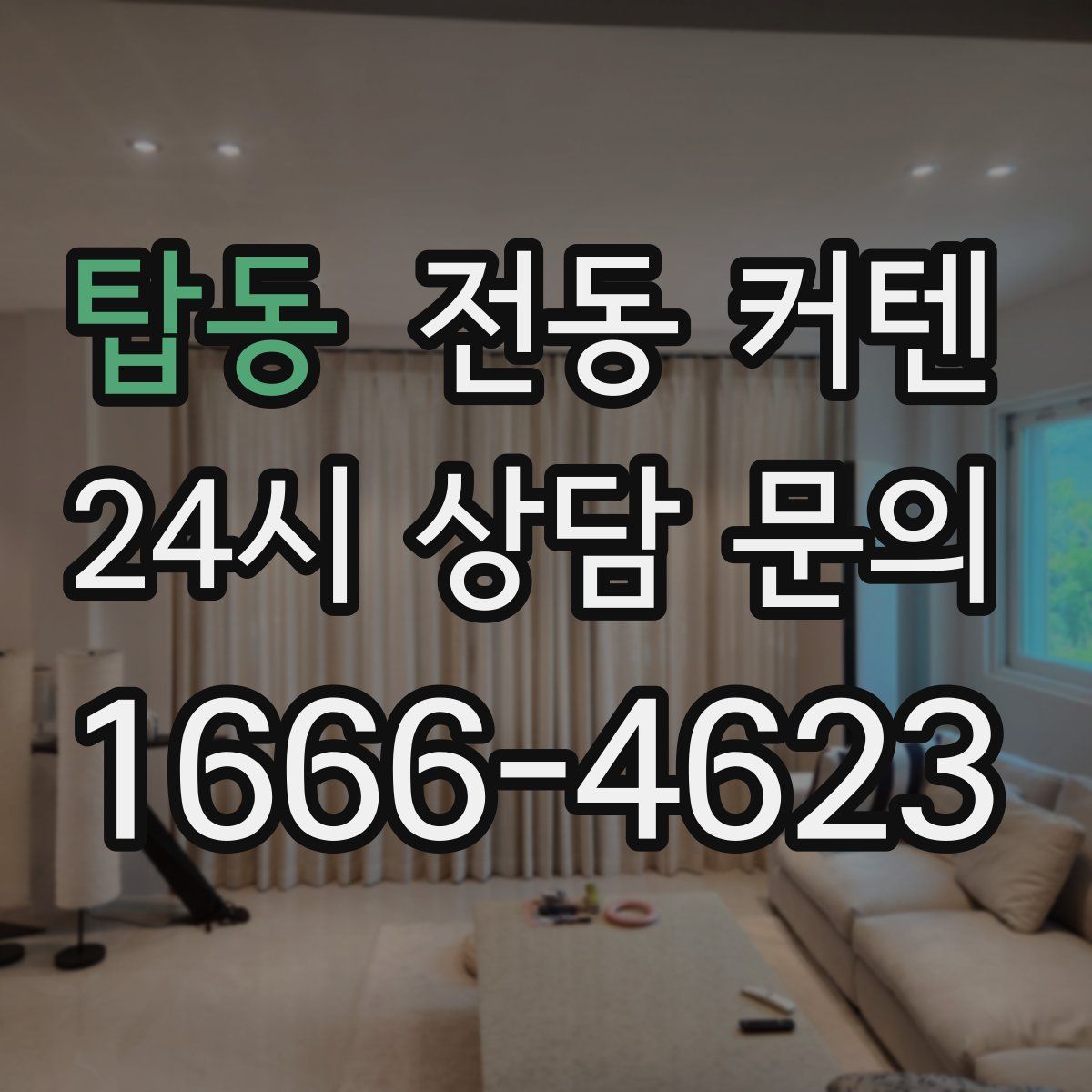 탑동 전동 커텐