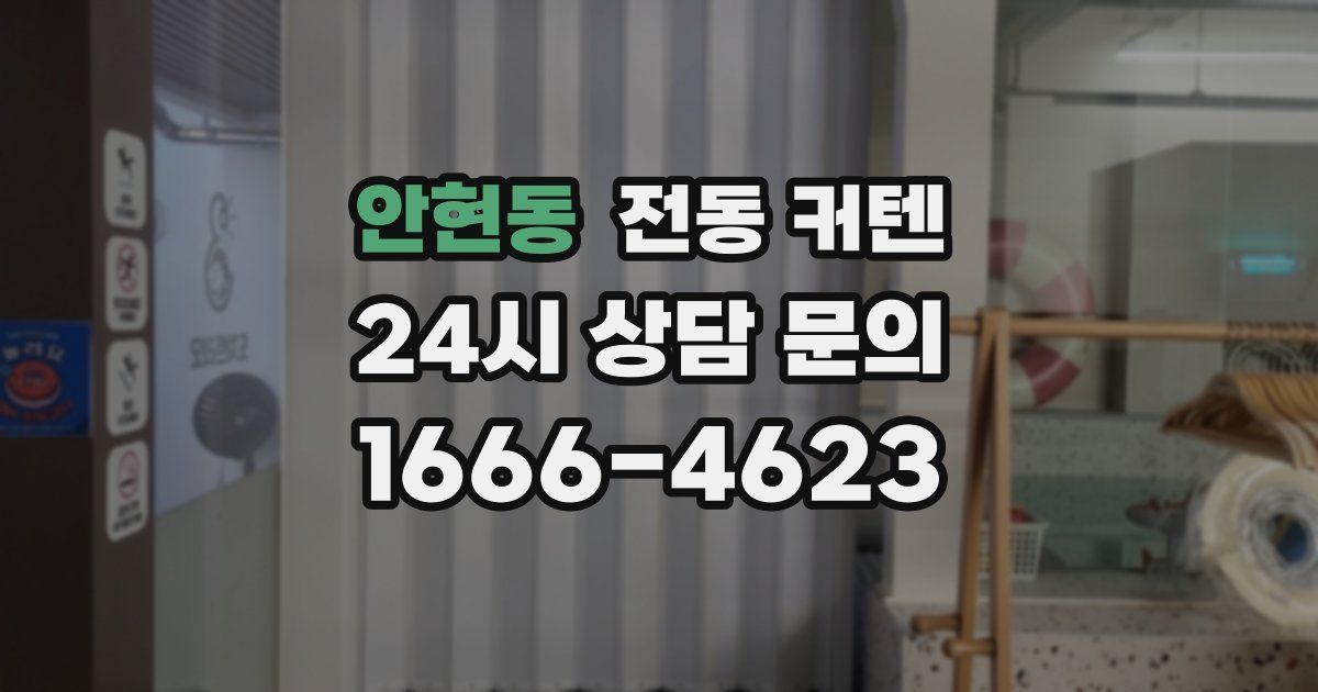 안현동 전동 커텐
