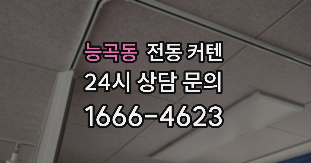 능곡동 전동 커텐
