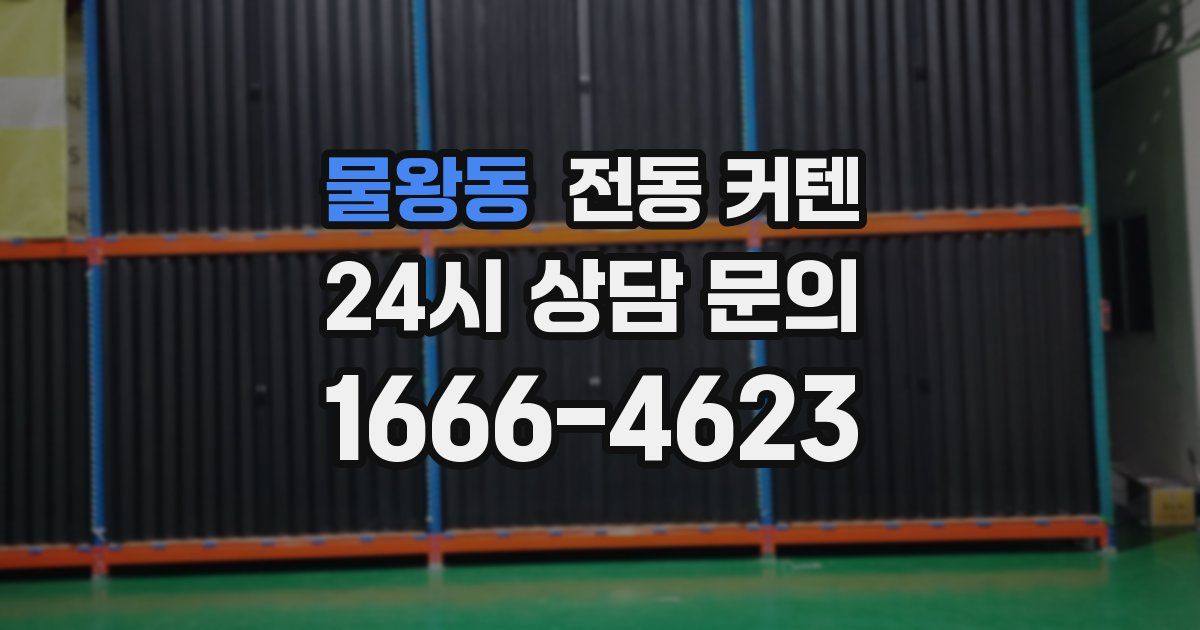 물왕동 전동 커텐