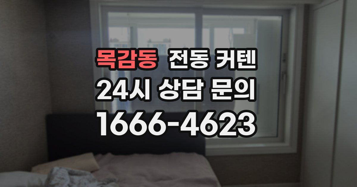 목감동 전동 커텐