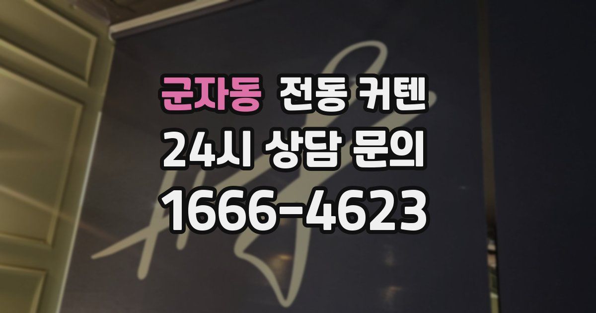 군자동 전동 커텐