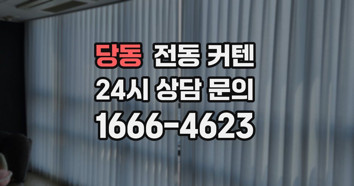 당동 전동 커텐
