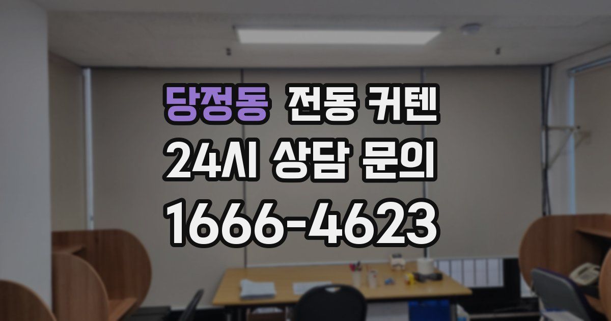 당정동 전동 커텐
