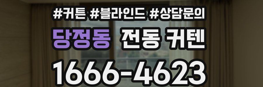 당정동 전동 커텐