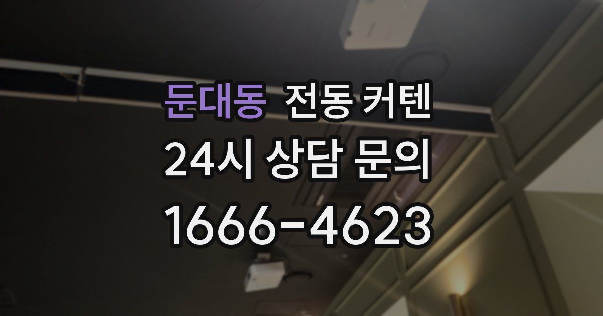 둔대동 전동 커텐
