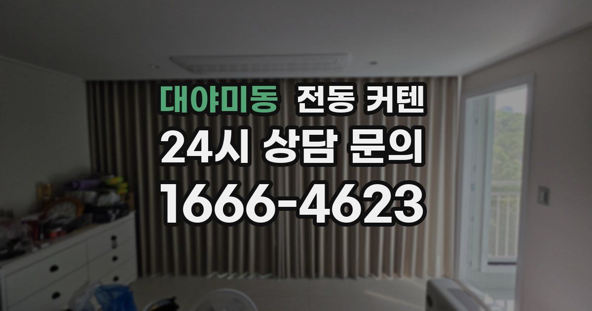 대야미동 전동 커텐
