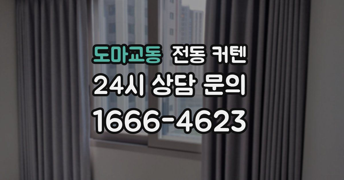 도마교동 전동 커텐