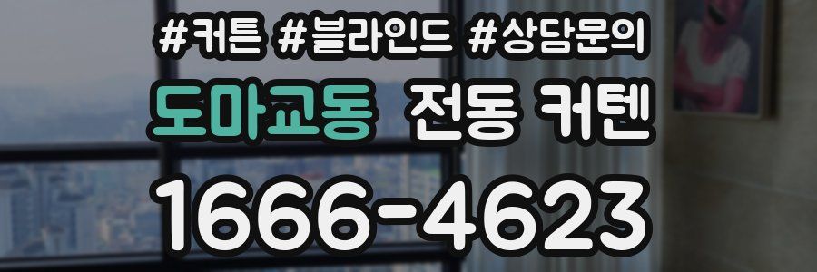 도마교동 전동 커텐