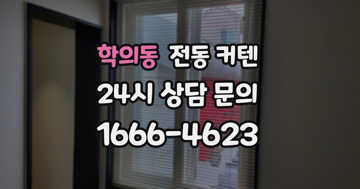 학의동 전동 커텐