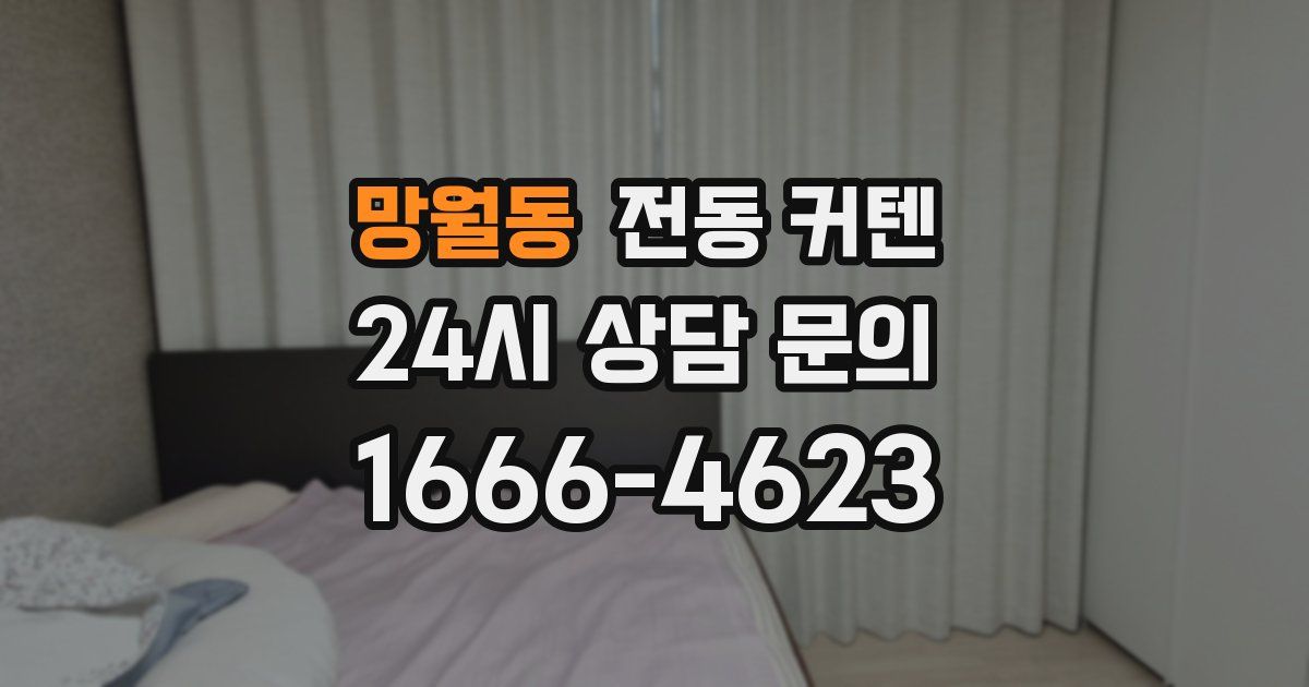 망월동 전동 커텐